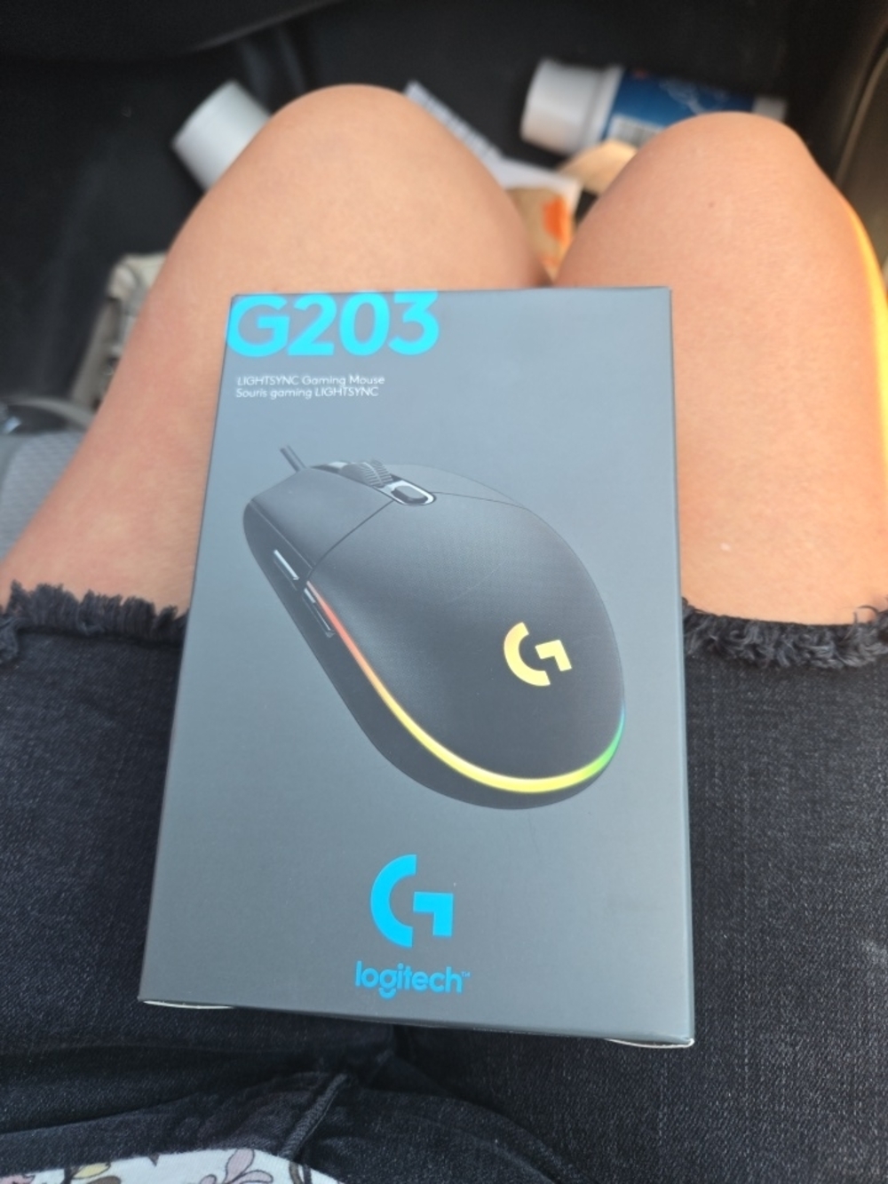 Logitech G203 Wired Gaming Mouse - Black with RGB Accent